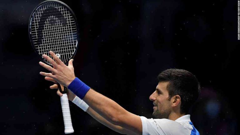 ATP Finals: Novak Djokovic beats Casper Ruud of Norway in opener